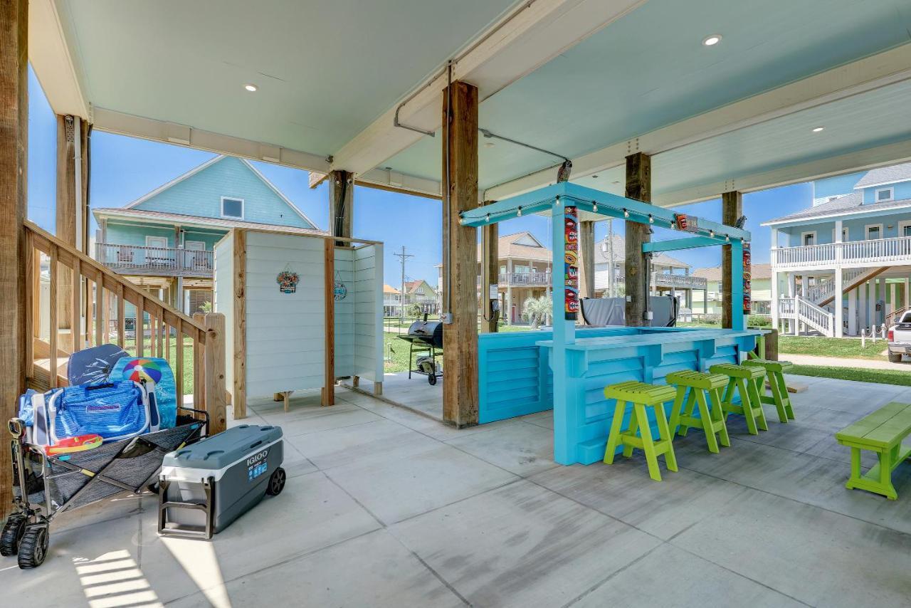 Beachfront - Hot Tub - Bbq - 14 Guests Bolivar Peninsula ภายนอก รูปภาพ