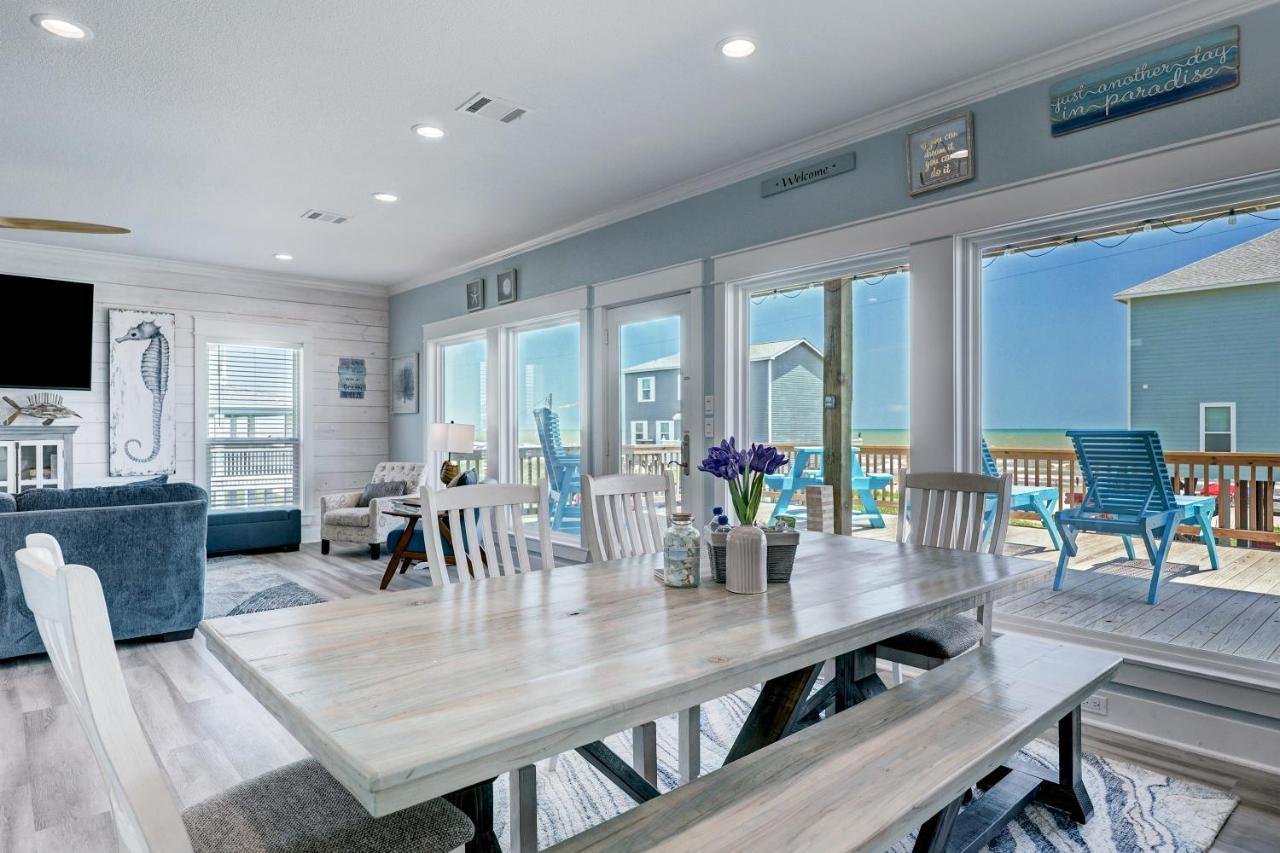 Beachfront - Hot Tub - Bbq - 14 Guests Bolivar Peninsula ภายนอก รูปภาพ