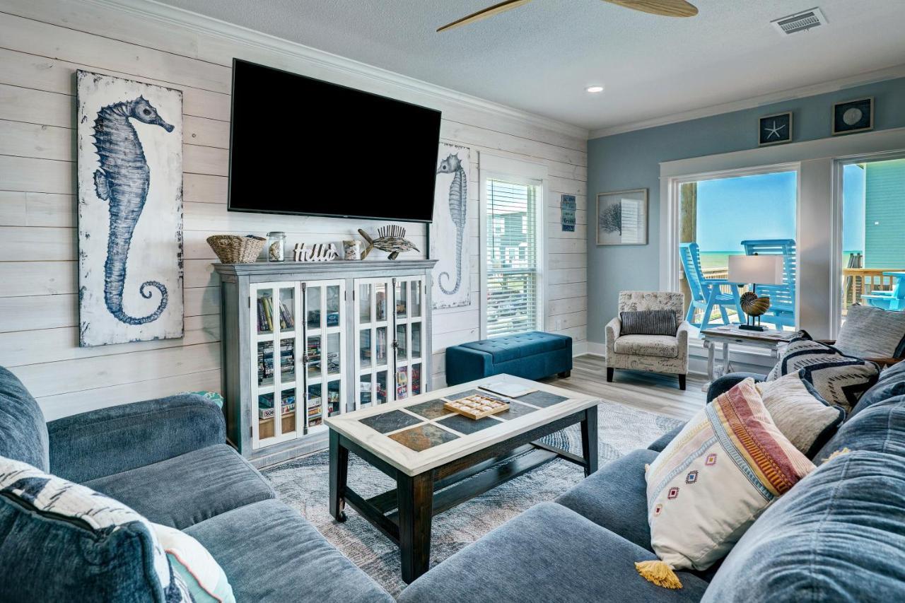 Beachfront - Hot Tub - Bbq - 14 Guests Bolivar Peninsula ภายนอก รูปภาพ