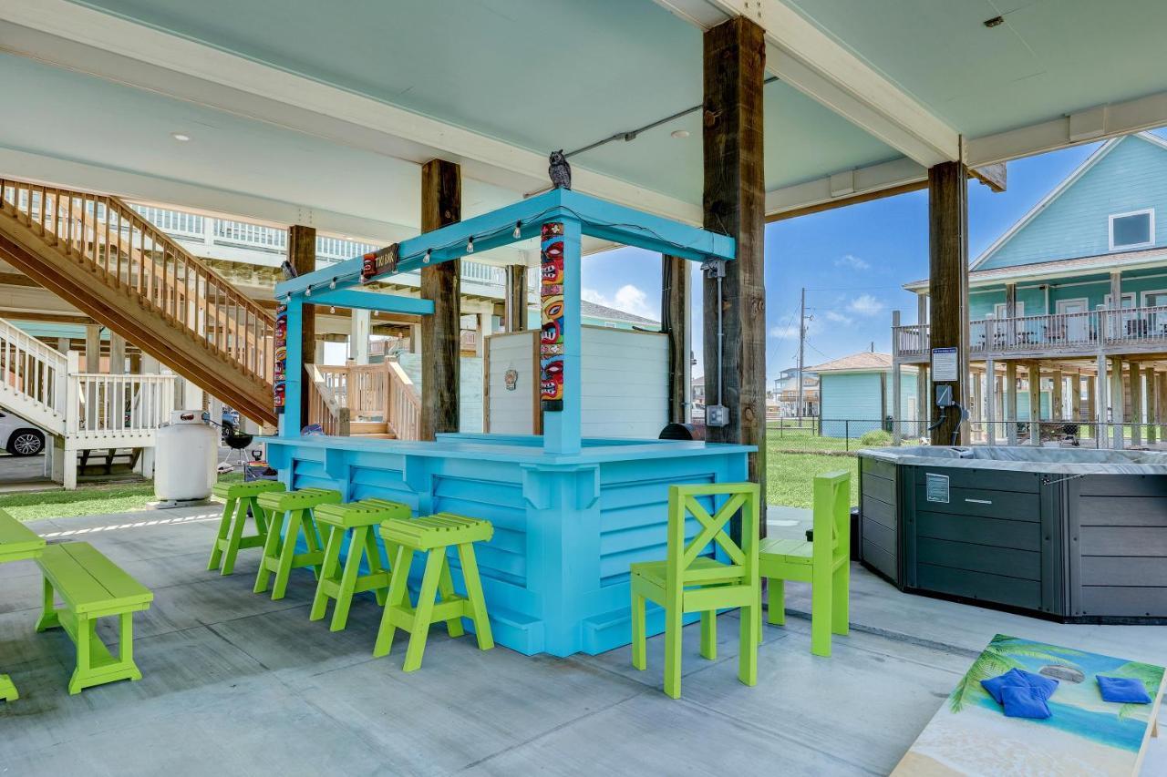 Beachfront - Hot Tub - Bbq - 14 Guests Bolivar Peninsula ภายนอก รูปภาพ