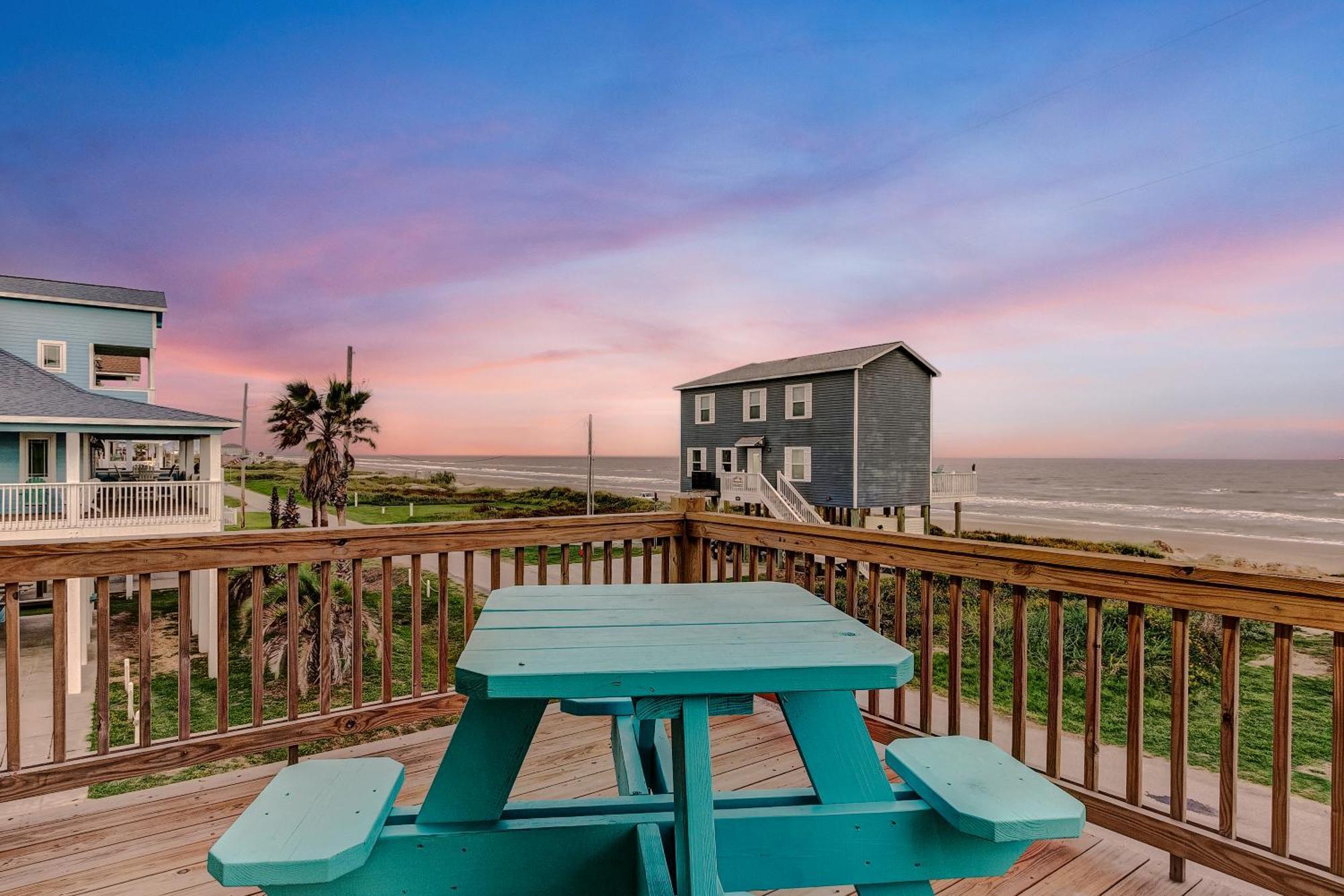 Beachfront - Hot Tub - Bbq - 14 Guests Bolivar Peninsula ภายนอก รูปภาพ